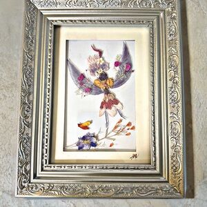Sold elsewhere  pressed flower fairy art  @lemonpepperpot.